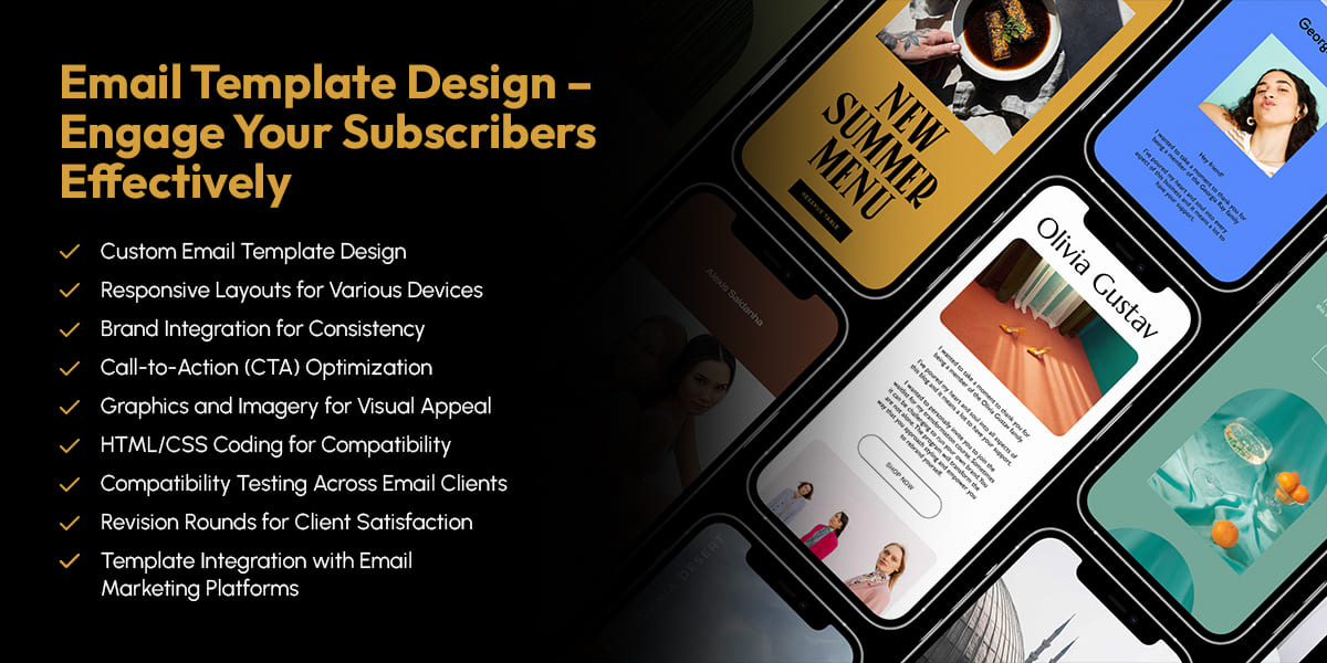 customized email templates design :: behance Images... Engage Your Subscribers Effectively with Custom Email Template Design