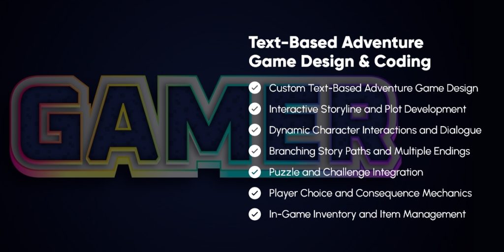 Text-Based Adventure Game Design & Coding - Web Design Studio | Pie ...