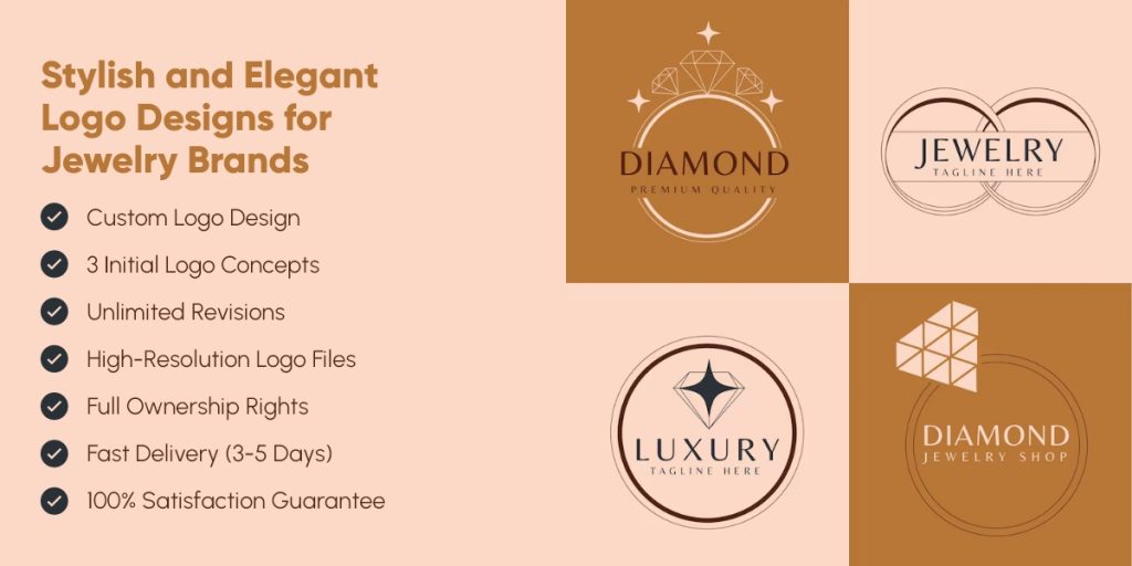 Stylish and Elegant Logo Designs for Jewelry Brands - Web Design Studio ...